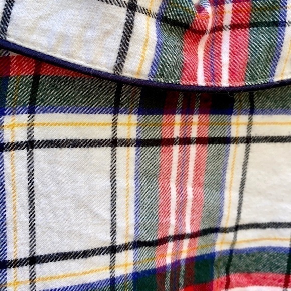 GAP + Pendleton Holiday Plaid Button Down Shirt/Pajama Top Sz S - Picture 11 of 13